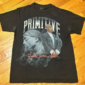 Primitive Black Tee with Iconic Graphic